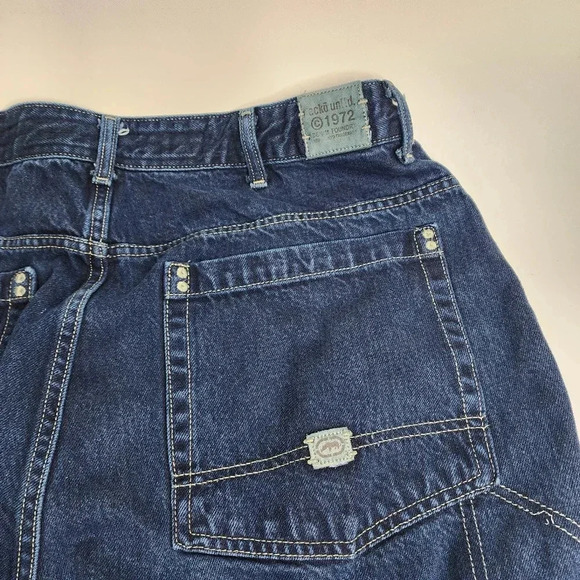 Ecko Unltd Jeans Men's Foundry Fit Carpenter 36 x 32 Blue Vintage Y2K Baggy - Picture 9 of 12